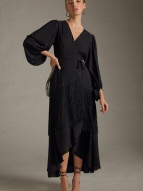 Hutch Fringe Wrap Dress
